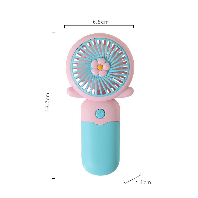 Ladies portable hand fan with creative flower design Bowlift