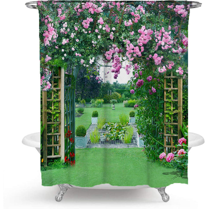 Garden Oasis Shower Curtain Bowlift