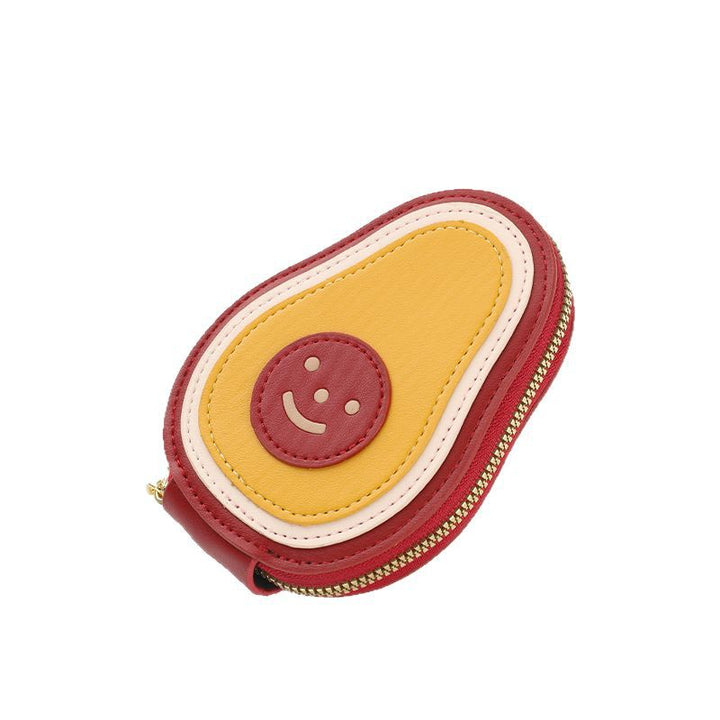 Fun Fruit-Themed Zippered Coin Purse Bowlift