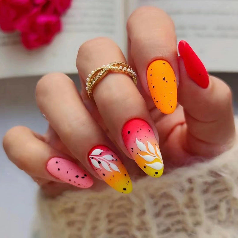 Artificial nail art with floral ombre design Bowlift