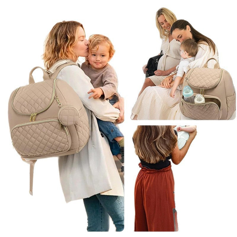Elegant Quilted Backpack with Practical Compartments Bowlift