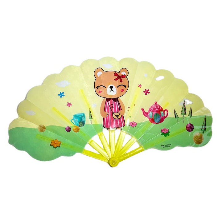 Ladies colorful folding fan Bowlift