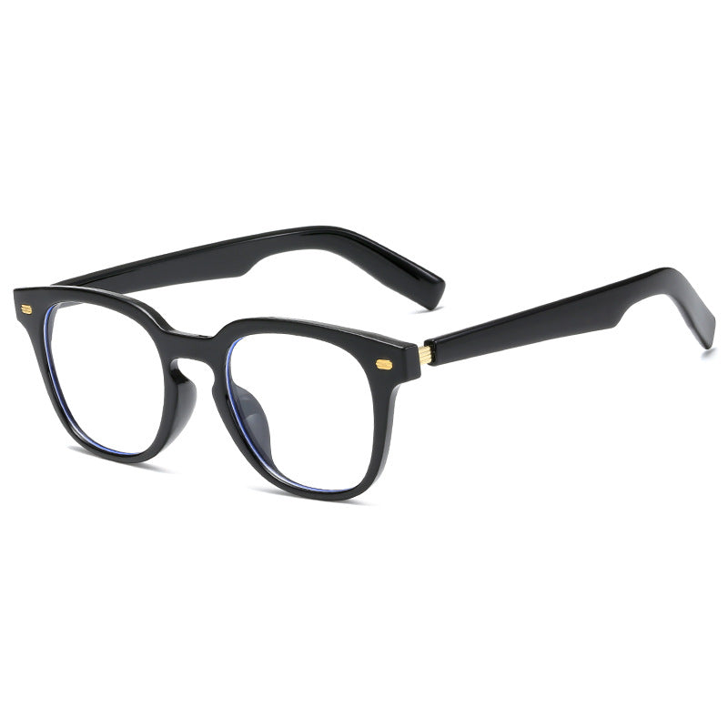 Ladies fashionable corrective glasses with elegant plastic frame and golden accents Bowlift