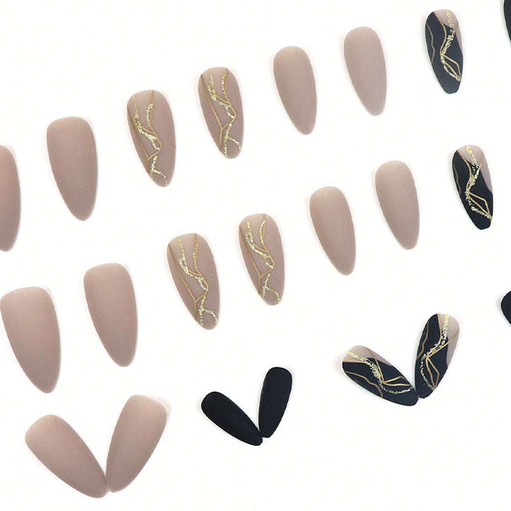 Luxury Abstract Art Press-On Nail Set Bowlift