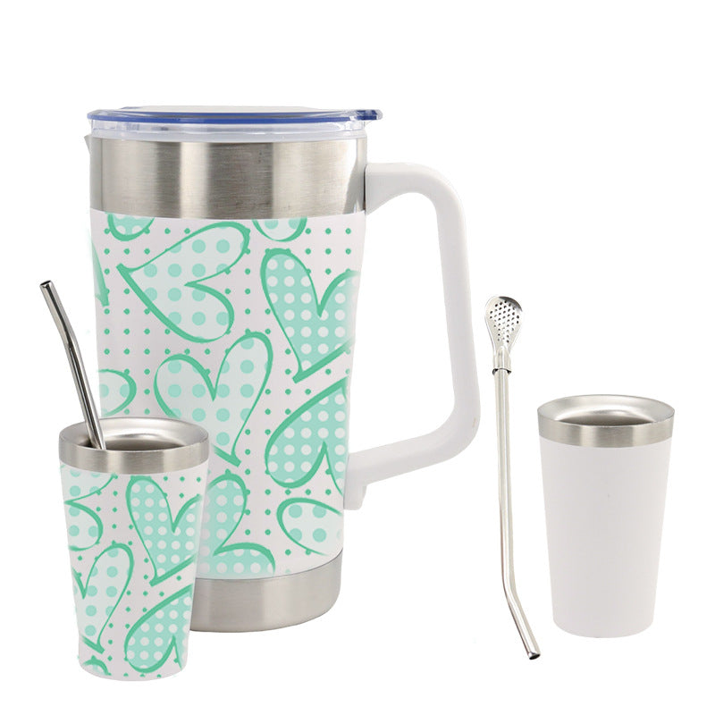 Ladies thermos jug with ergonomic handle and double thermal insulation Bowlift