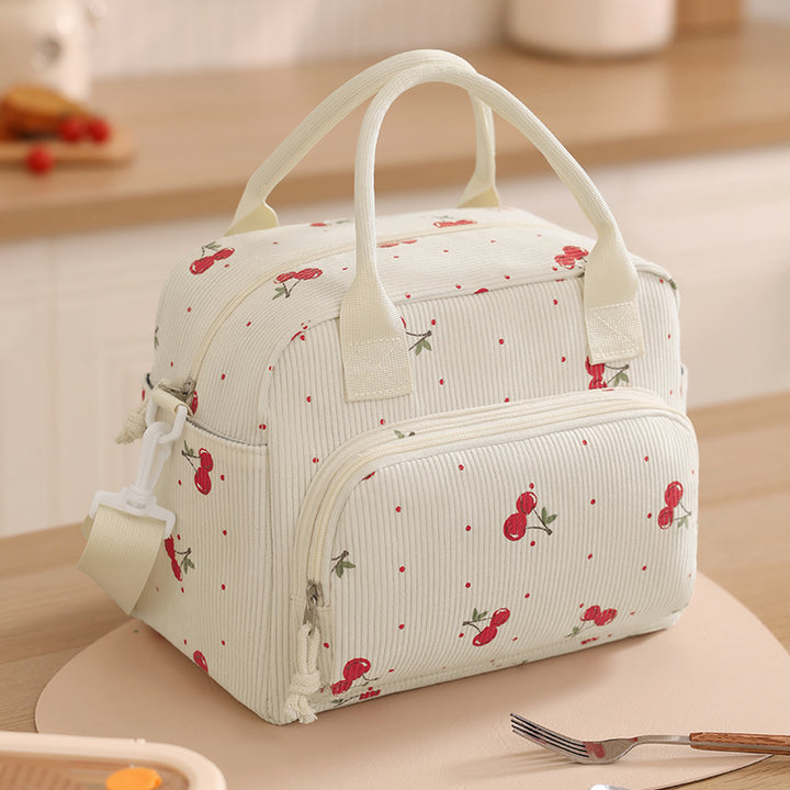 Insulated Lunch Bag with Stylish Zebra Print Bowlift