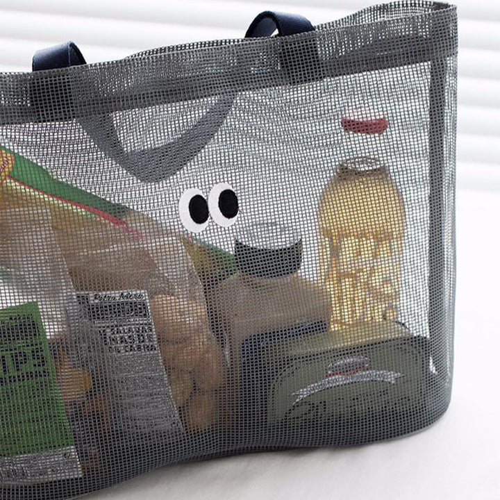 Practical beach bag with mesh structure Bowlift