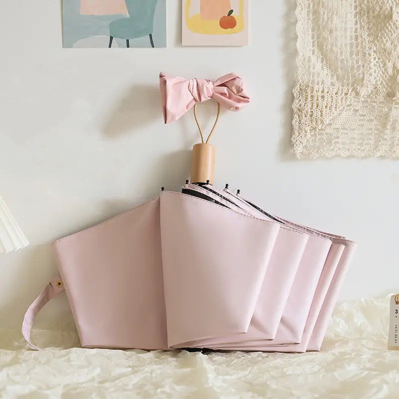 Women High-Quality Folding Umbrella Bowlift