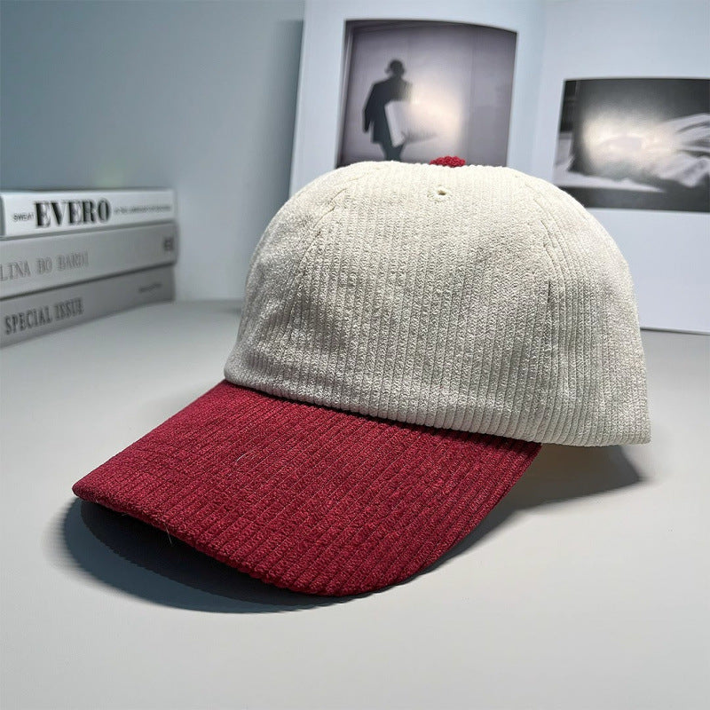 Women's Corduroy Baseball Cap Bowlift