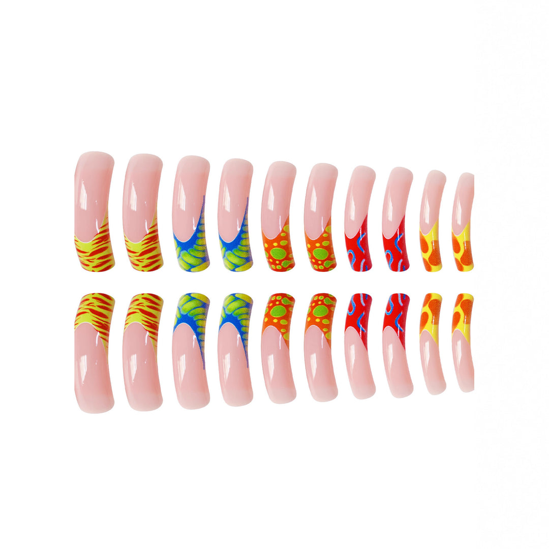 Glamorous 3D Long Stiletto Press-On Nails Bowlift