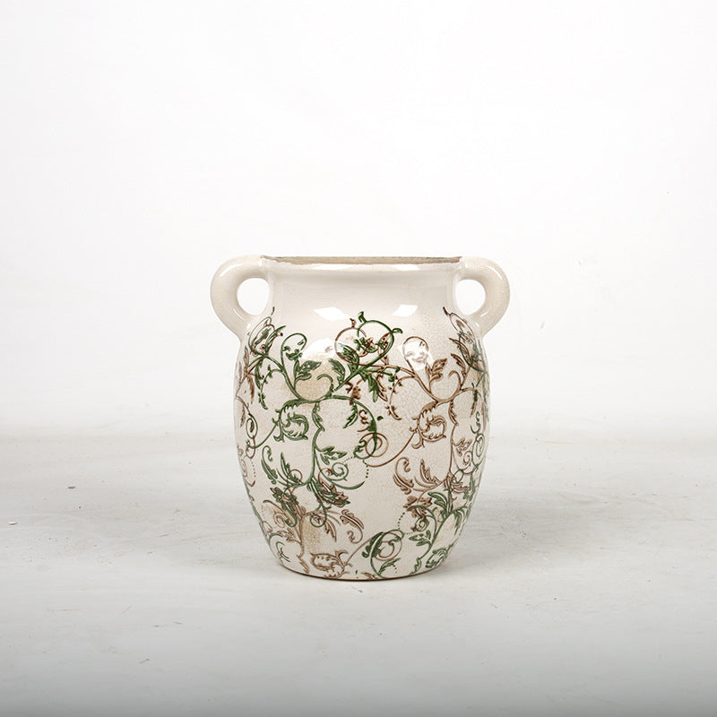 Flower decoration vessel with playful pattern Bowlift
