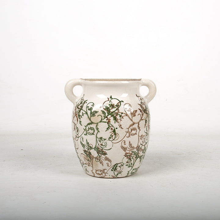 Flower decoration vessel with playful pattern Bowlift