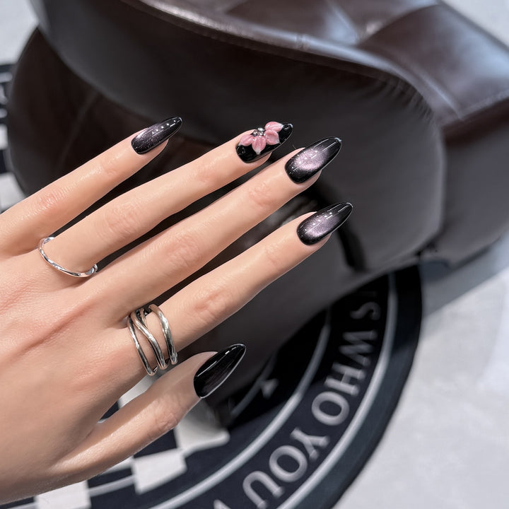 Elegant Ombre Stiletto Press-On Nail Design Bowlift