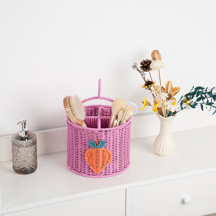Multi-Compartment Decorative Organizer Basket Bowlift