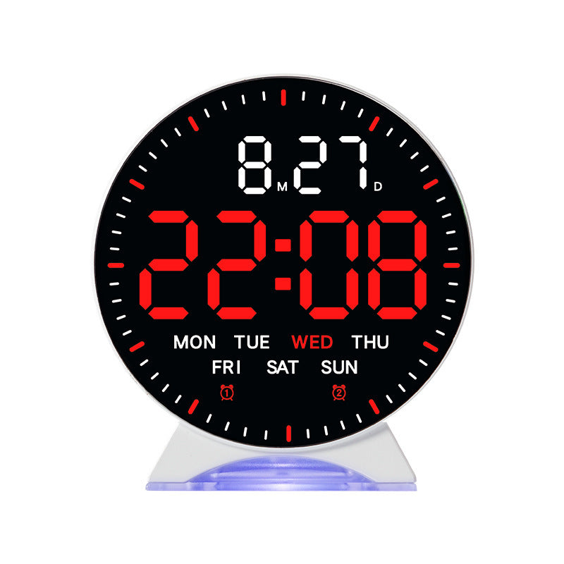 Digital alarm clock with intelligent LED display and multifunctional features Bowlift