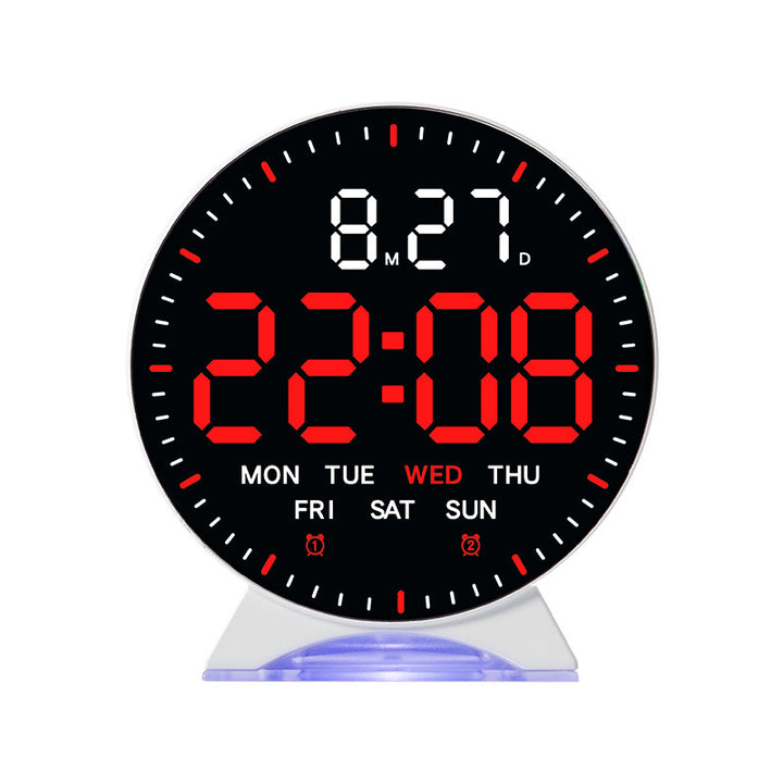 Digital alarm clock with intelligent LED display and multifunctional features Bowlift