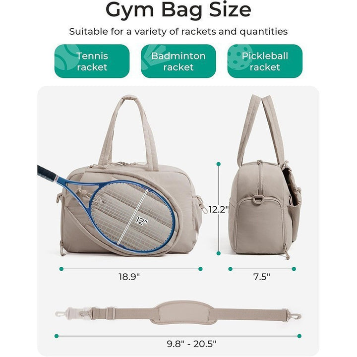 Sporty Tennis Bag with Multiple Compartments and Carrying Options Bowlift