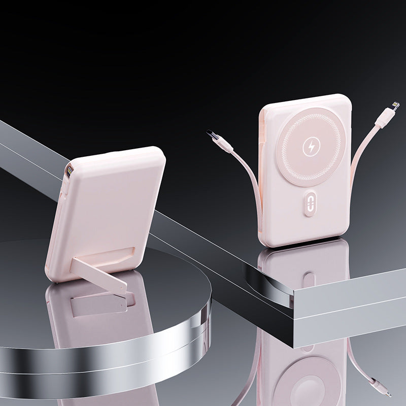 Portable power bank with integrated holder and fast charging function Bowlift