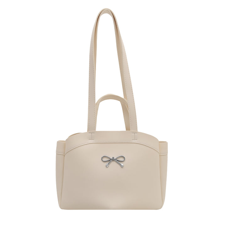 Elegant Bow Accent Handheld Tote Bag Bowlift