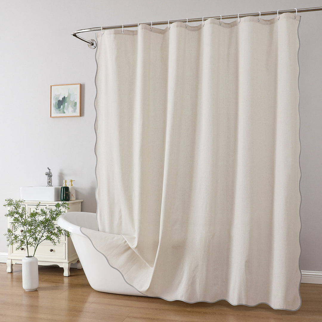 Modern Minimalist Shower Curtain Bowlift