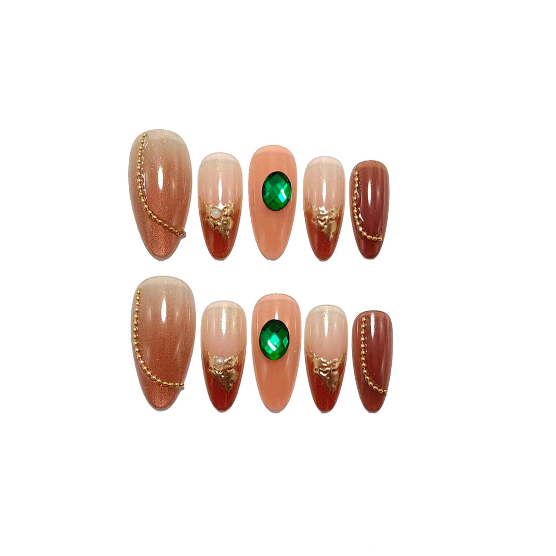 Elegant Artificial Nails Set Bowlift