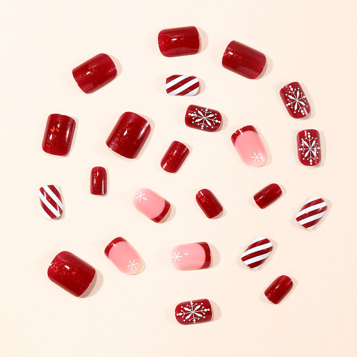 Festive Seasonal Acrylic Nail Art Extensions Bowlift