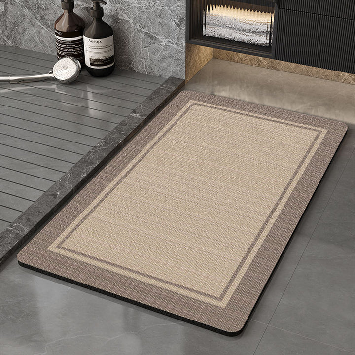 Memory Foam Bath Mat with Floral Print