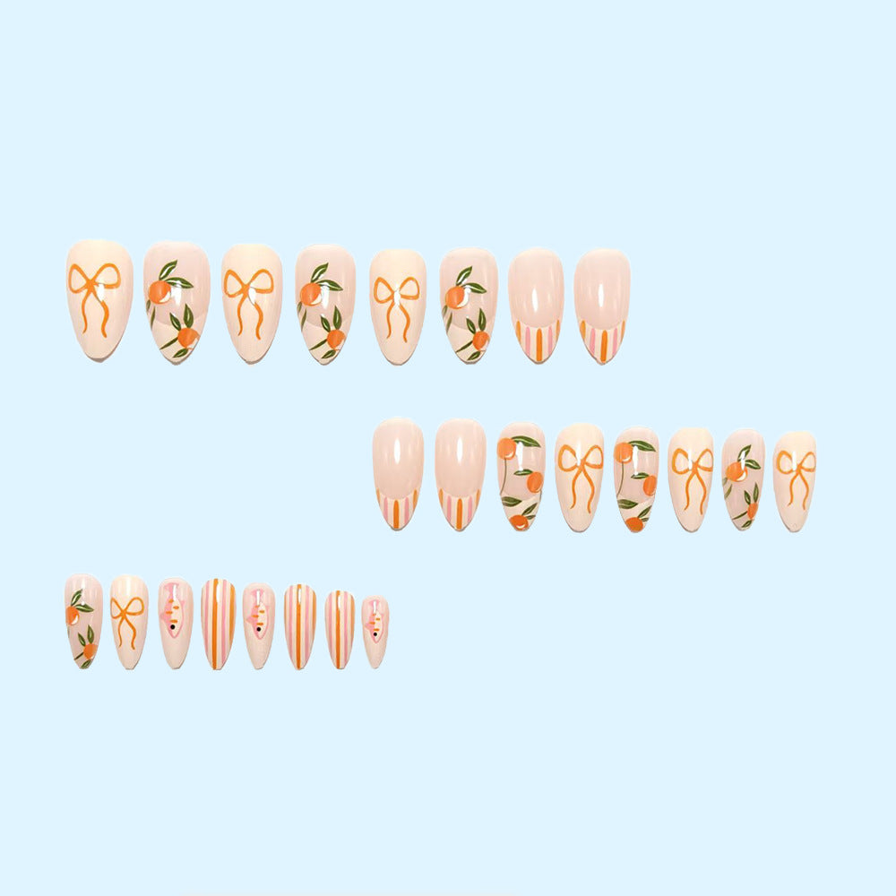 Creative artificial nails with fruity design Bowlift