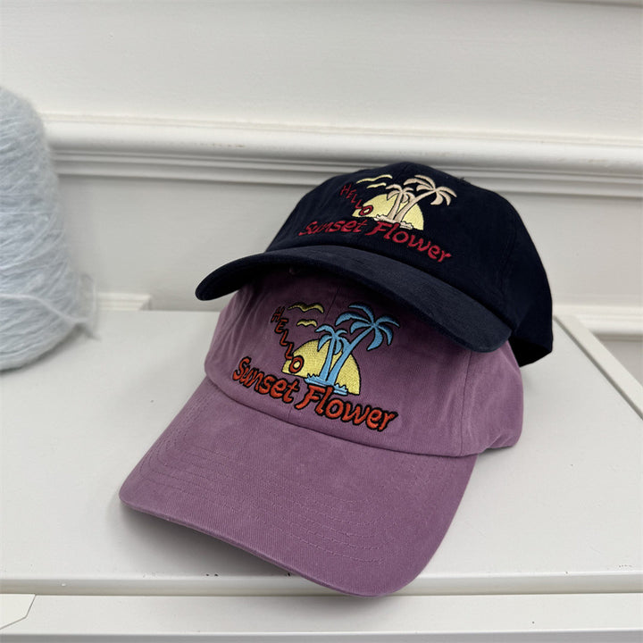 Women's Casual Embroidered Baseball Cap Bowlift