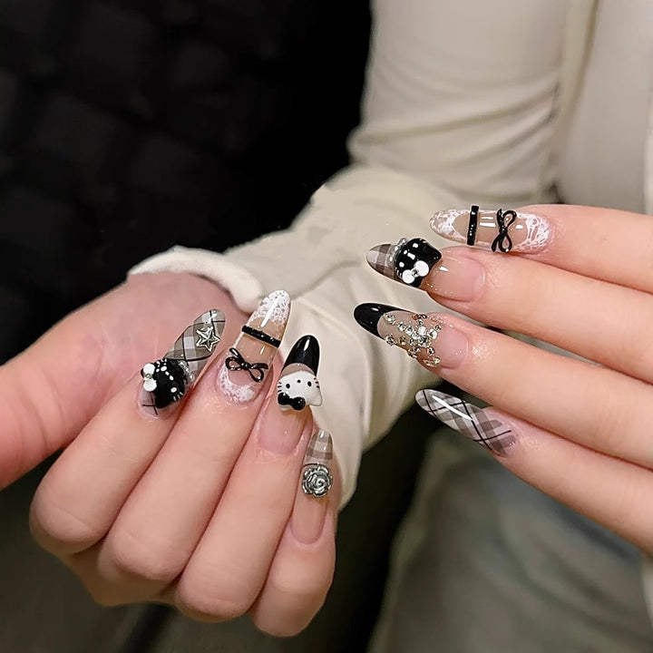 Creative Thematic Press-On Nail Design Bowlift