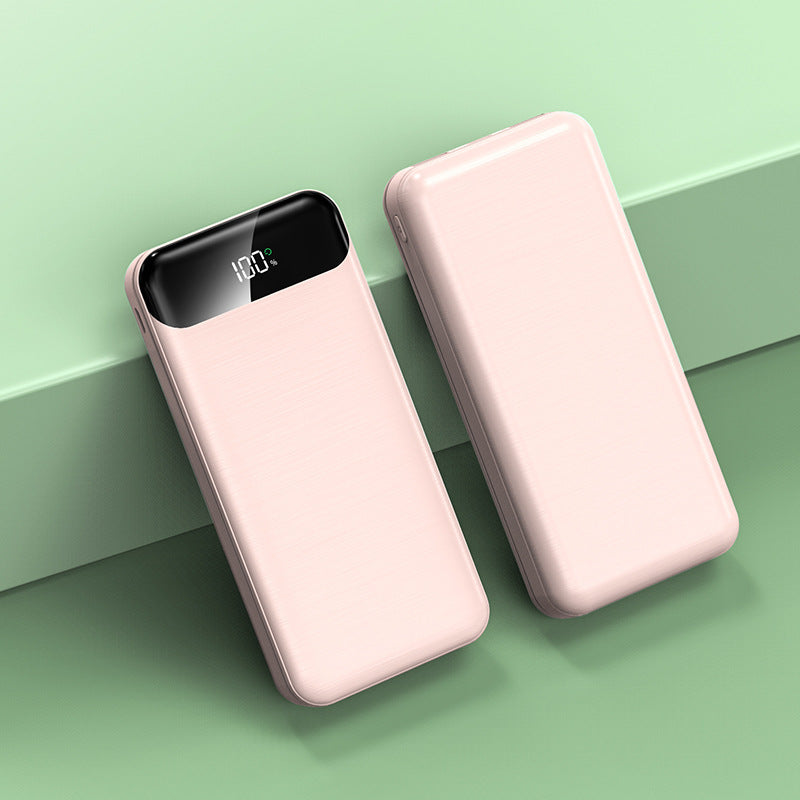 Portable power bank with intelligent LED display and fast charging Bowlift