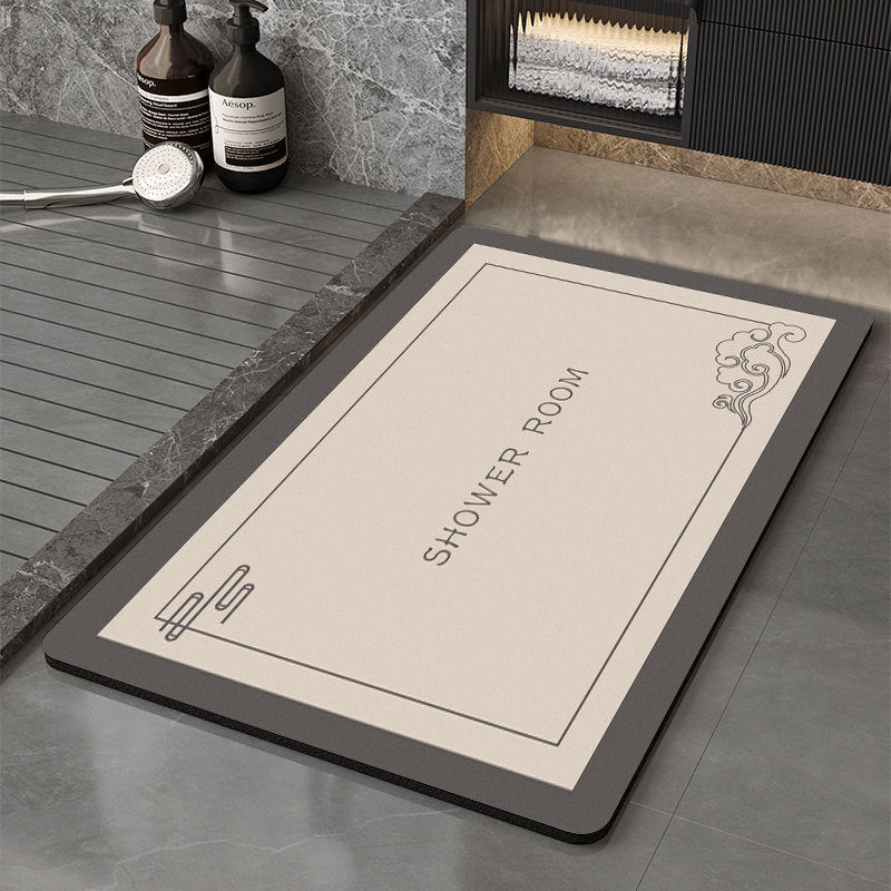 Memory Foam Bath Mat with Floral Print