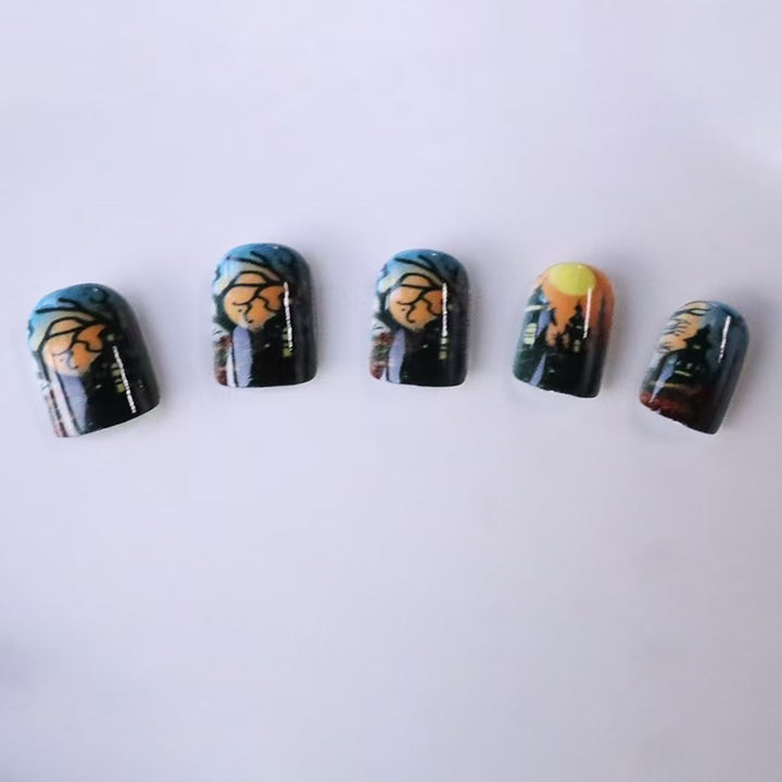 Halloween artificial nail set Bowlift