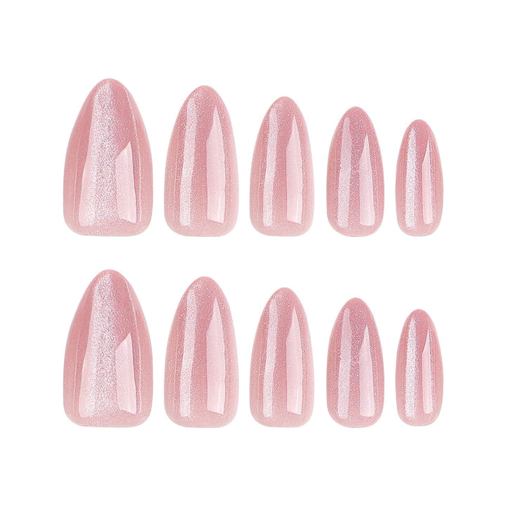 Elegant Artificial Nails with High Gloss Finish Bowlift