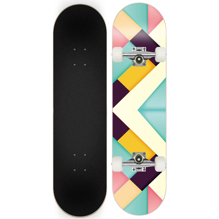 Skateboard with Galaxy Design Bowlift