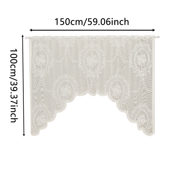 Floral Lace Window Curtain