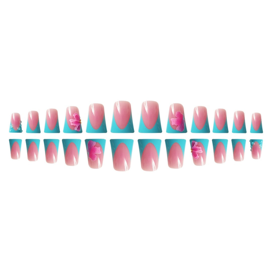 Artistic French Tip Nail Enhancements Bowlift