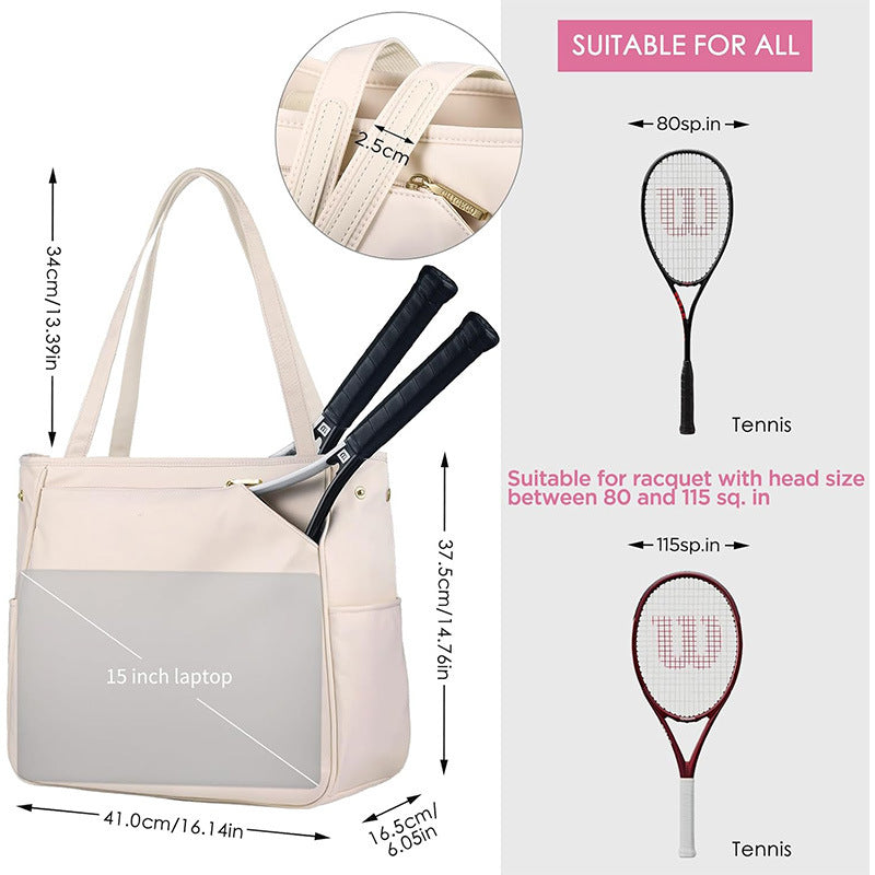 Sporty tennis bag with specialized compartments for rackets and accessories Bowlift
