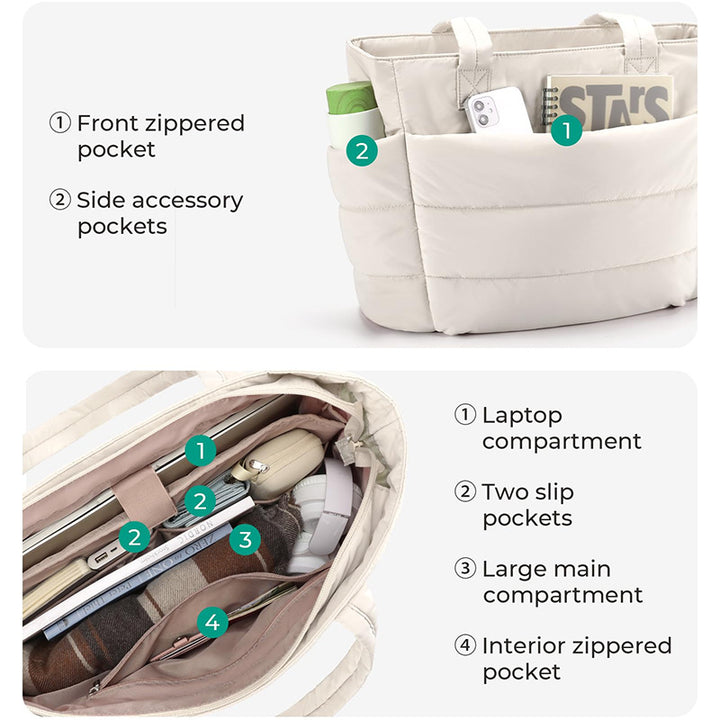 Padded shopping bag with multiple compartments Bowlift