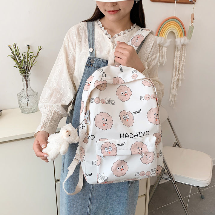 Backpack with Cute Cookie Design Bowlift