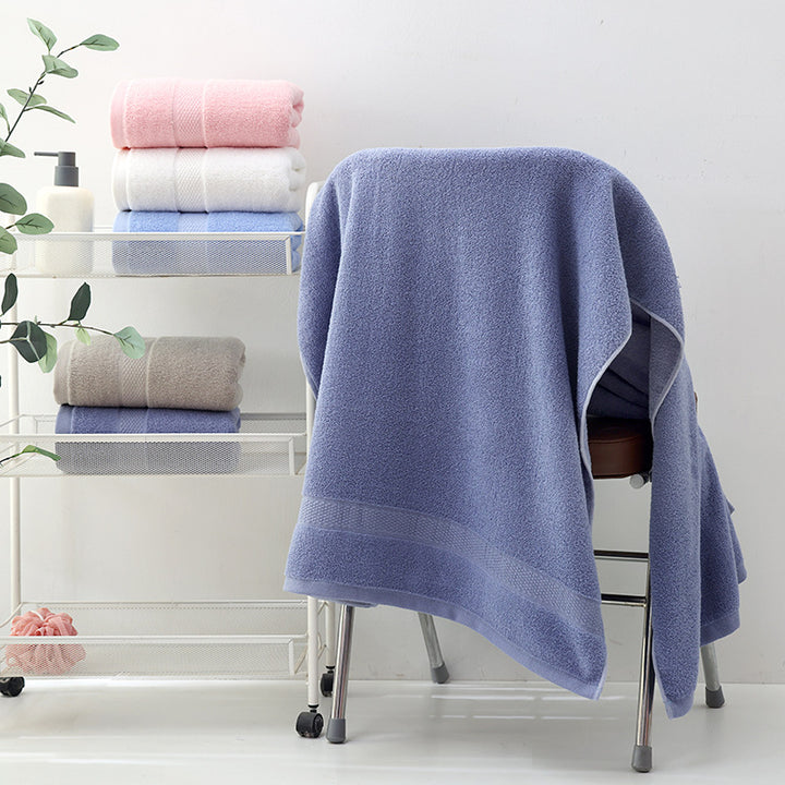 Luxurious Terry Bath Towel With Stylish Border Bowlift