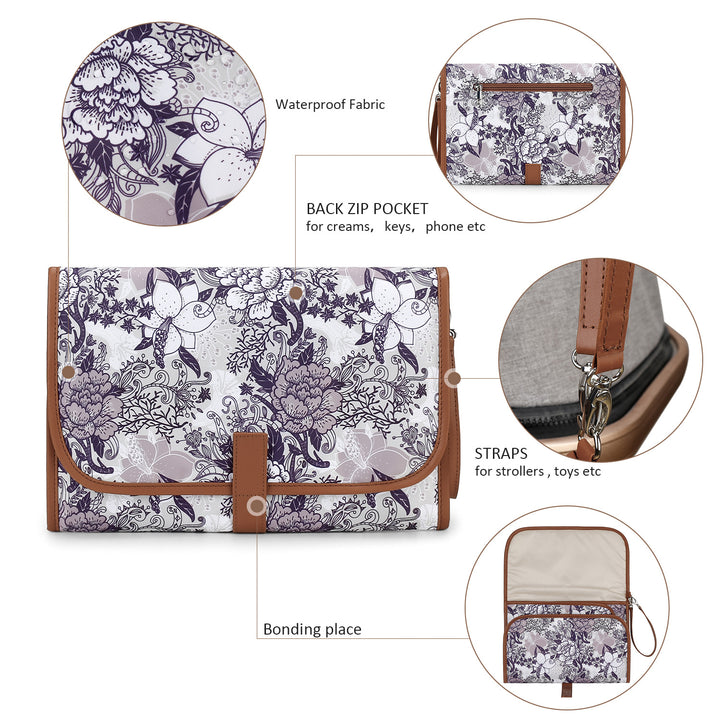 Small Shoulder Bag with Floral Patterns Bowlift