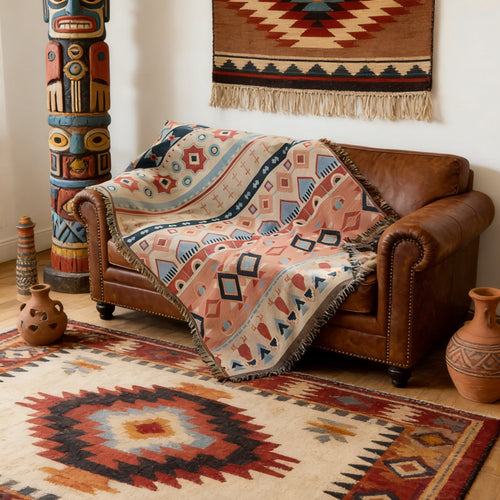 Artistic Jacquard Throw Blanket