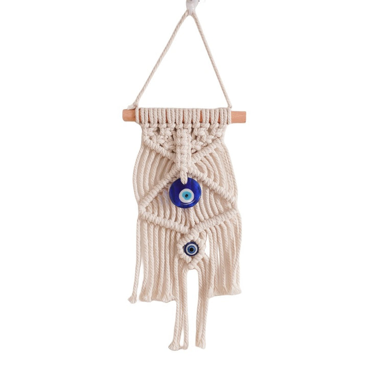 Macrame Wall Decor with Protective Evil Eye Bowlift