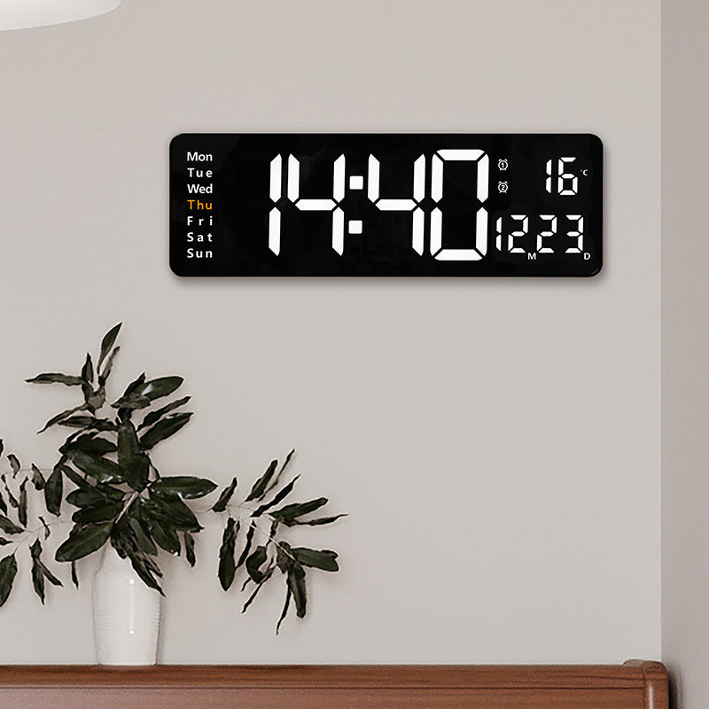 Digital wall clock with multifunctional LED display Bowlift