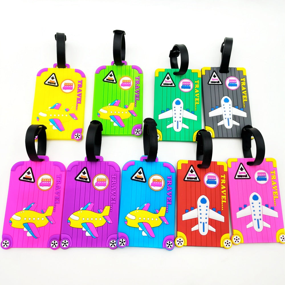 Airplane-Themed Travel Luggage Tag Bowlift