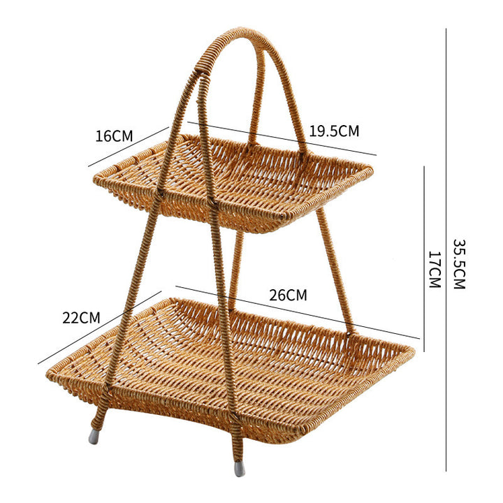 Handcrafted Woven Serving Basket Bowlift