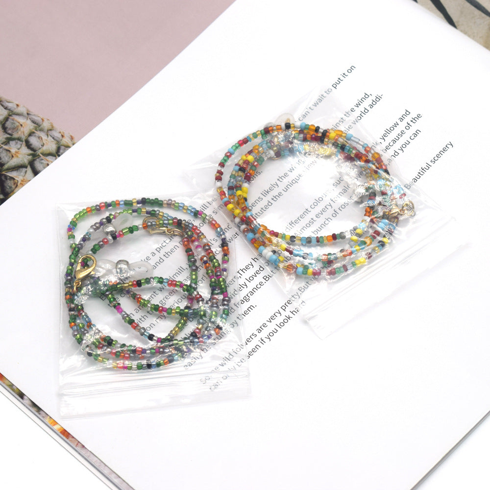 Colorful Multi-Textured Eyewear Chain Bowlift