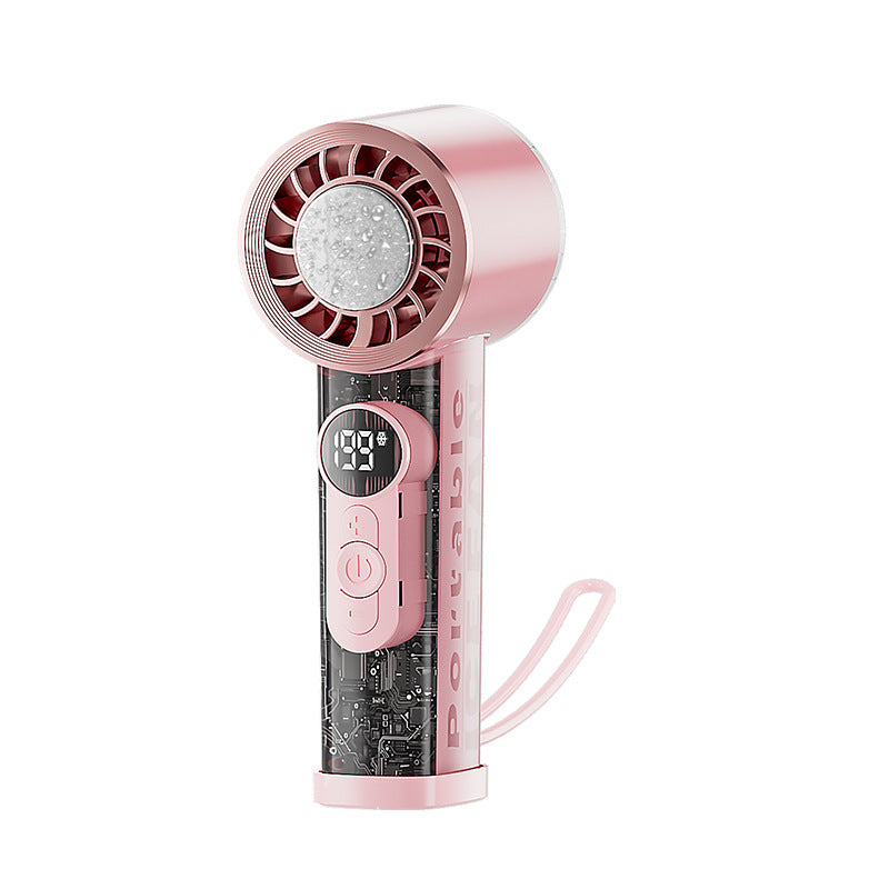 Unisex Portable Hand Fan with Digital Control Bowlift
