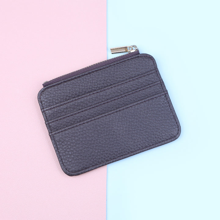 Leather Zippered Card Holder